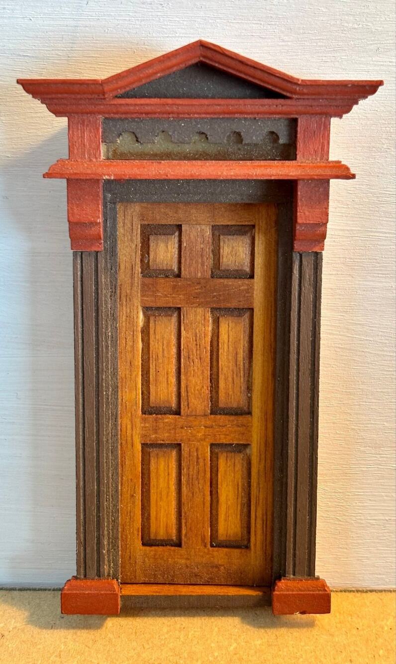 Dollhouse Miniature Half Scale Exterior Door